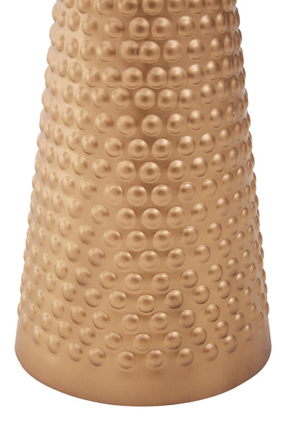 Amira White Top Gold Base Side Table