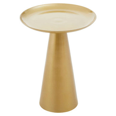 Pali Gold Finish Round Side Table
