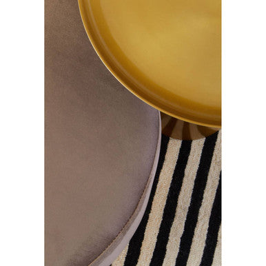 Pali Gold Finish Round Side Table