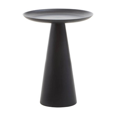 Pali Black Aluminium Round Side Table