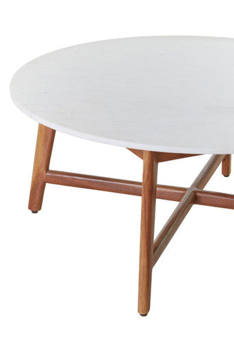 Myan White Marble Coffee Table