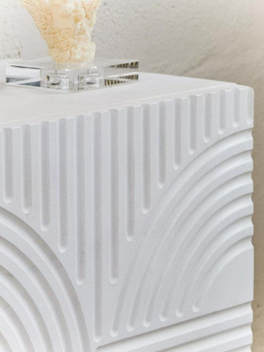 Saras Two Door White and Gold Mango Wood Sideboard - Image 10