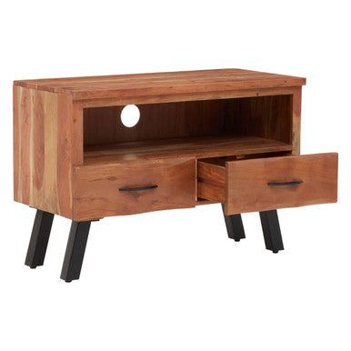 Nashik Two Drawer Acacia Wood Media Unit