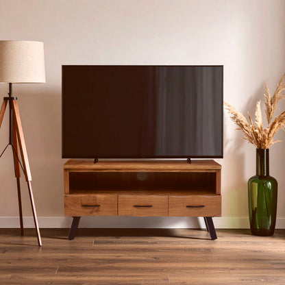 Nashik Three Drawer Acacia Media Unit