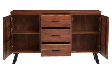 Nashik Large Acacia Wood Sideboard