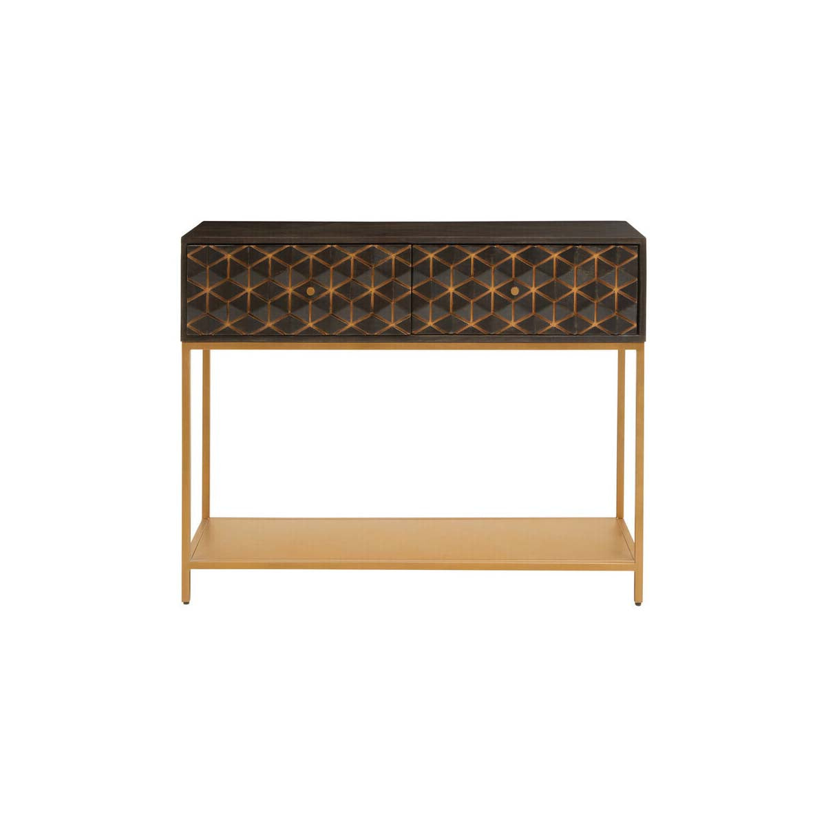 Patna Grey Mango Wood Console Table