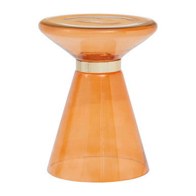 Martini Glass And Gold Side Table