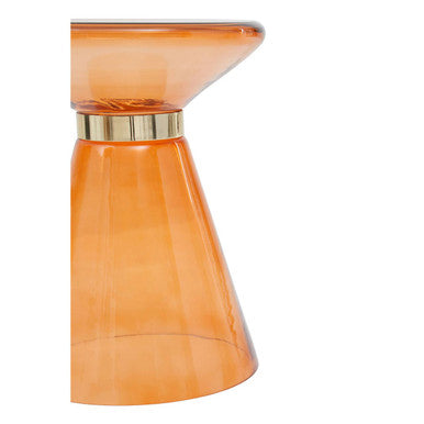 Martini Glass And Gold Side Table