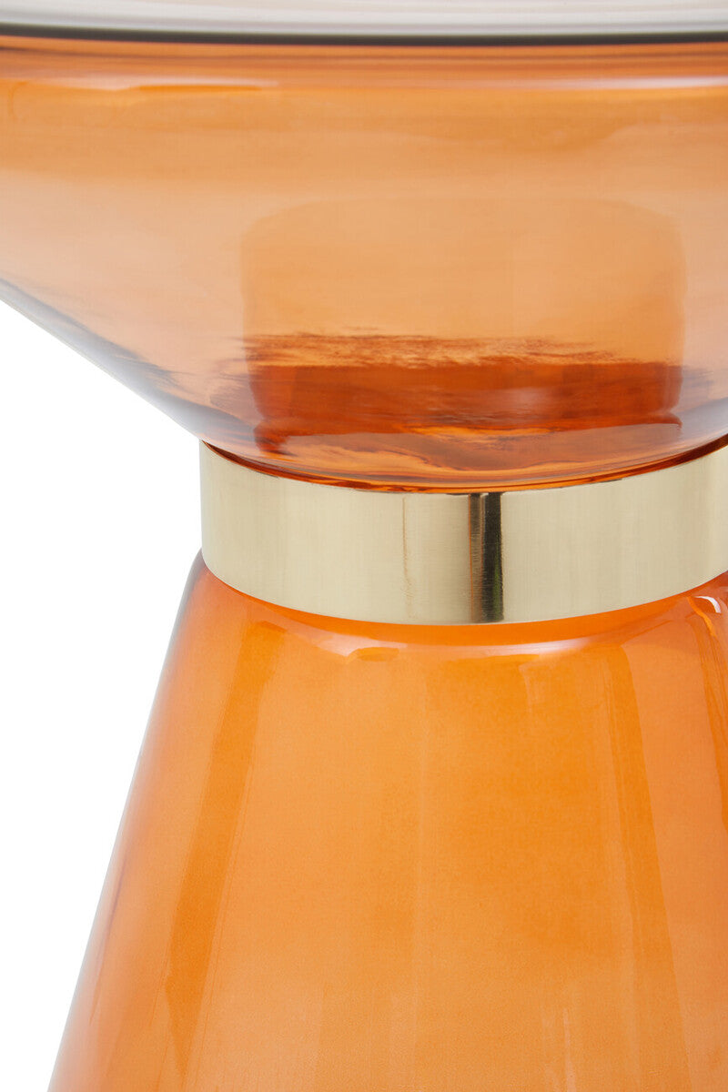 Martini Glass And Gold Side Table