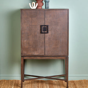 Dimaro Antique Grey Finish 2 Door Cabinet