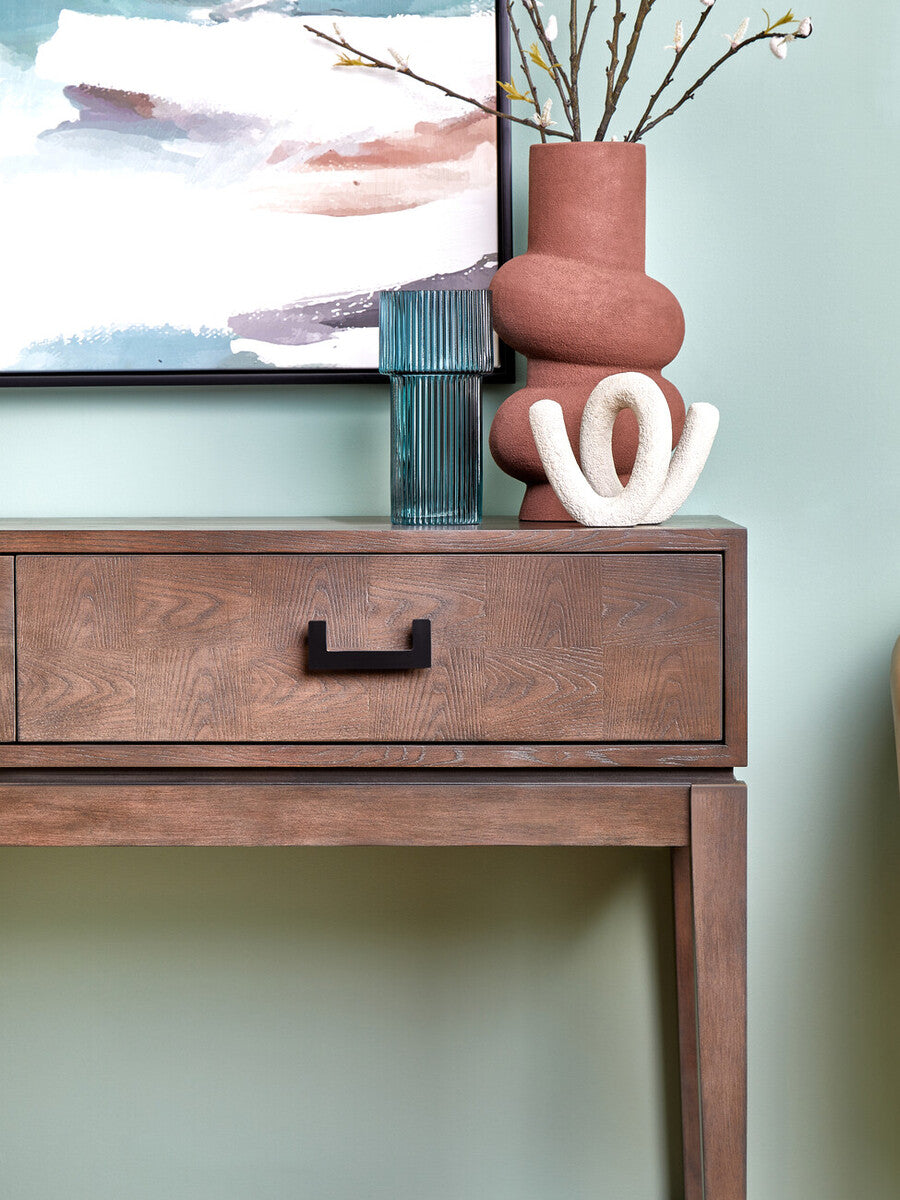 Dimaro Two Drawer Antique Grey Console Table
