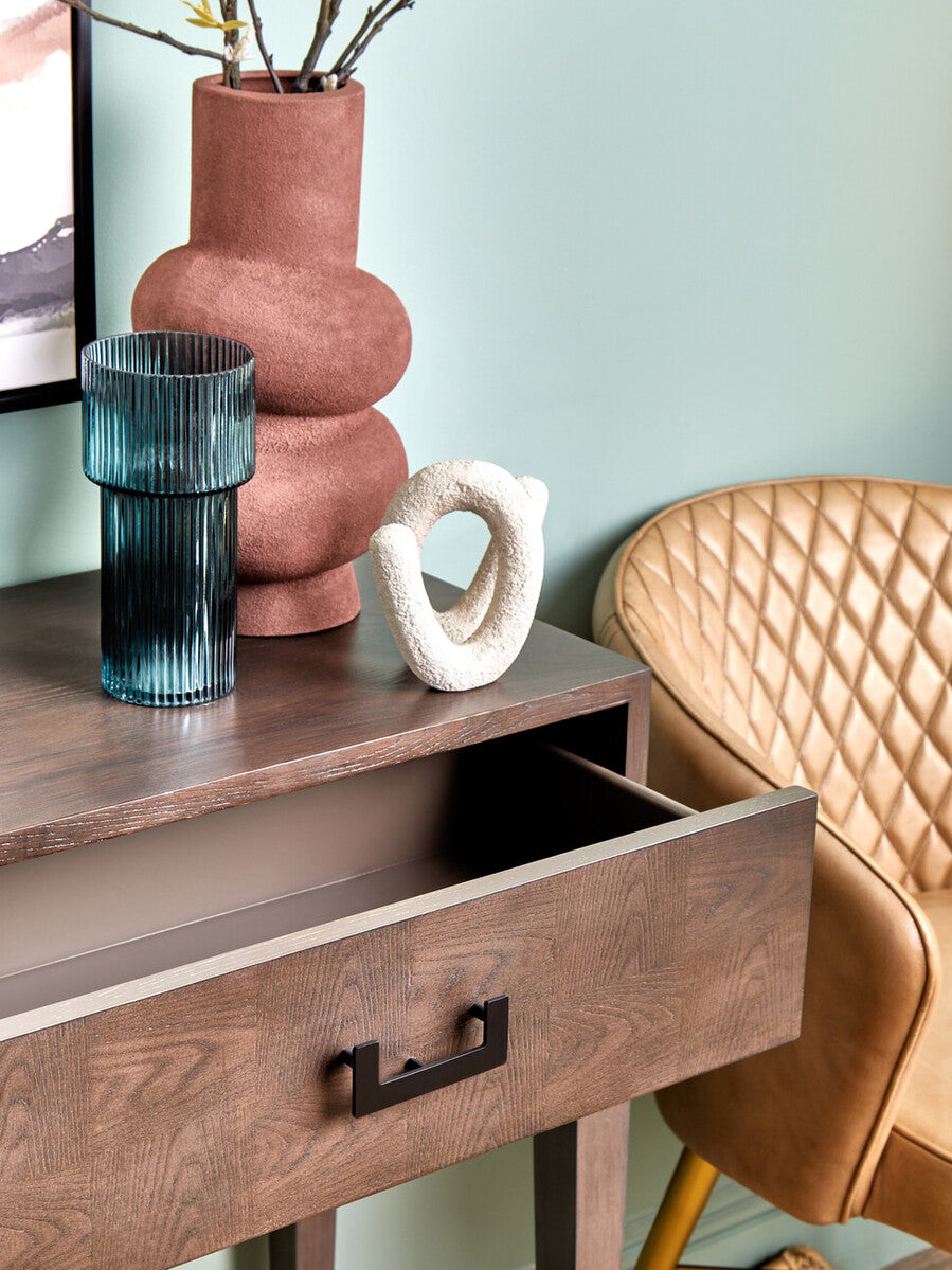 Dimaro Antique Grey Two Drawer Console Table