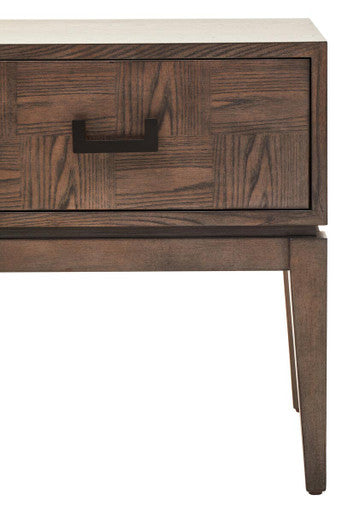 Dimaro One Drawer Antique Grey Side Table