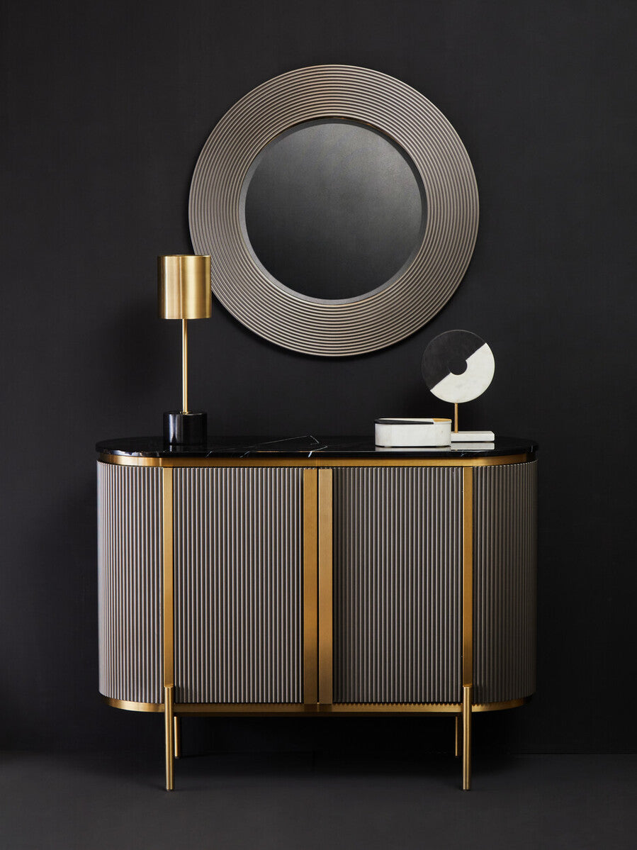 Dervio Two Door Marble Top Sideboard