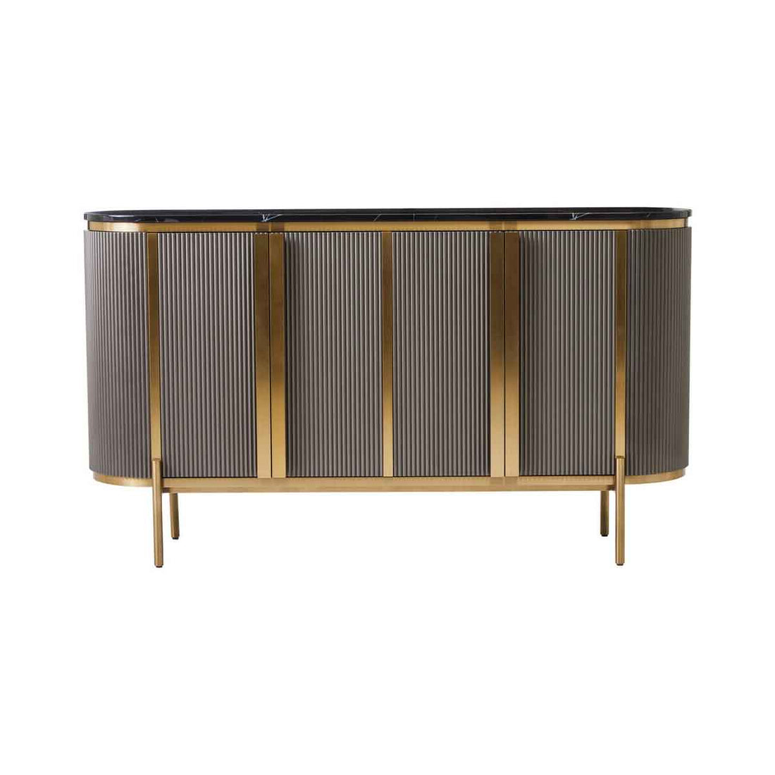 Dervio Four Door Marble Top Sideboard