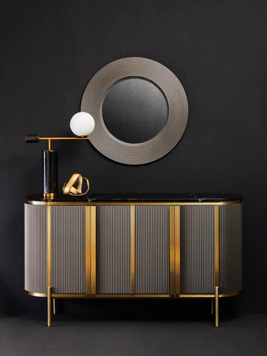 Dervio Four Door Marble Top Sideboard