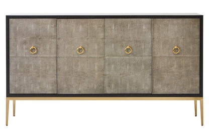 Deruta Grey Shagreen Effect Sideboard
