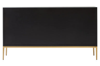 Deruta Grey Shagreen Effect 4 Door Sideboard - Image 5