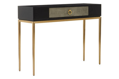 Deruta Shagreen Effect One Drawer Console Table