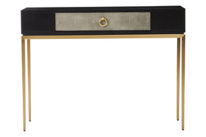 Deruta Shagreen Effect One Drawer Console Table