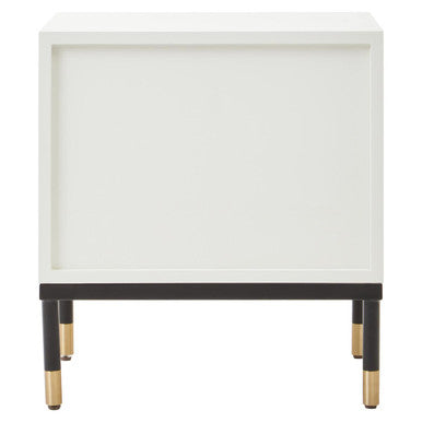 Danta 2 Drawer Side Table in Off White - Image 7