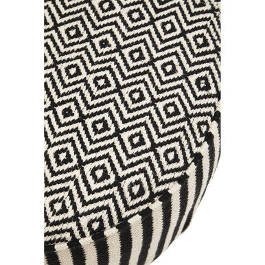 Cefena Striped Footstool