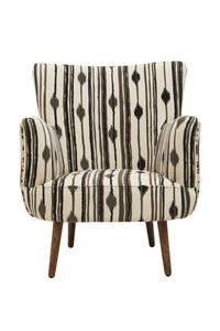 Cefena Armchair With Flared Arms