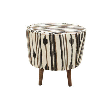 Cefena Linear Diamond Pattern Footstool - Image 6