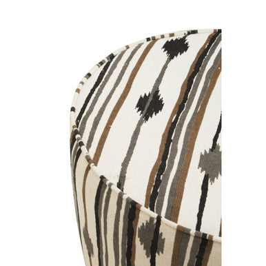 Cefena Linear Diamond Pattern Footstool - Image 4