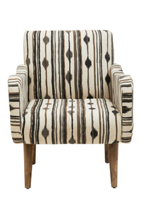 Cefena Armchair With Straight Arms