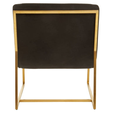Vogue Black and Gold Lounge Chair - Image 5