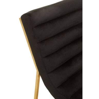 Vogue Black and Gold Lounge Chair - Image 6
