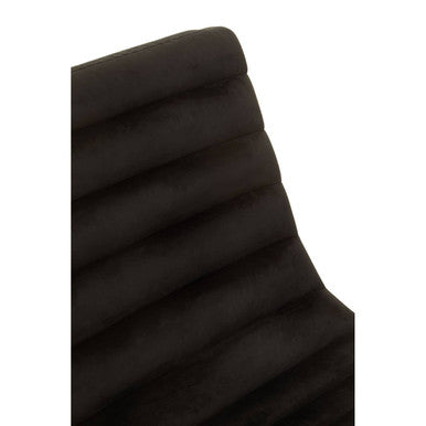Vogue Black and Gold Lounge Chair