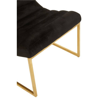 Vogue Black and Gold Lounge Chair - Image 8