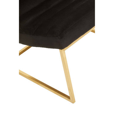 Vogue Black and Gold Lounge Chair - Image 9