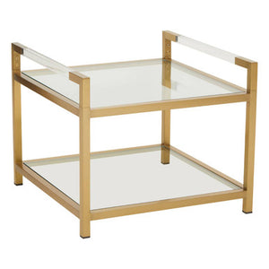 Vogue Matte Gold End Table