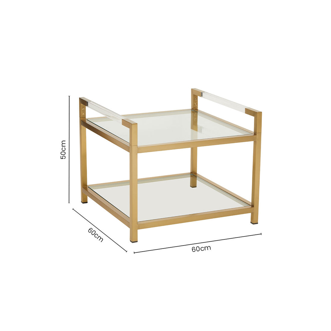 Vogue Matte Gold End Table