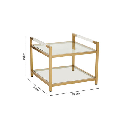 Vogue Matte Gold End Table