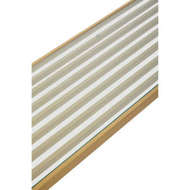 Vogue Matte Gold Slatted Console Table
