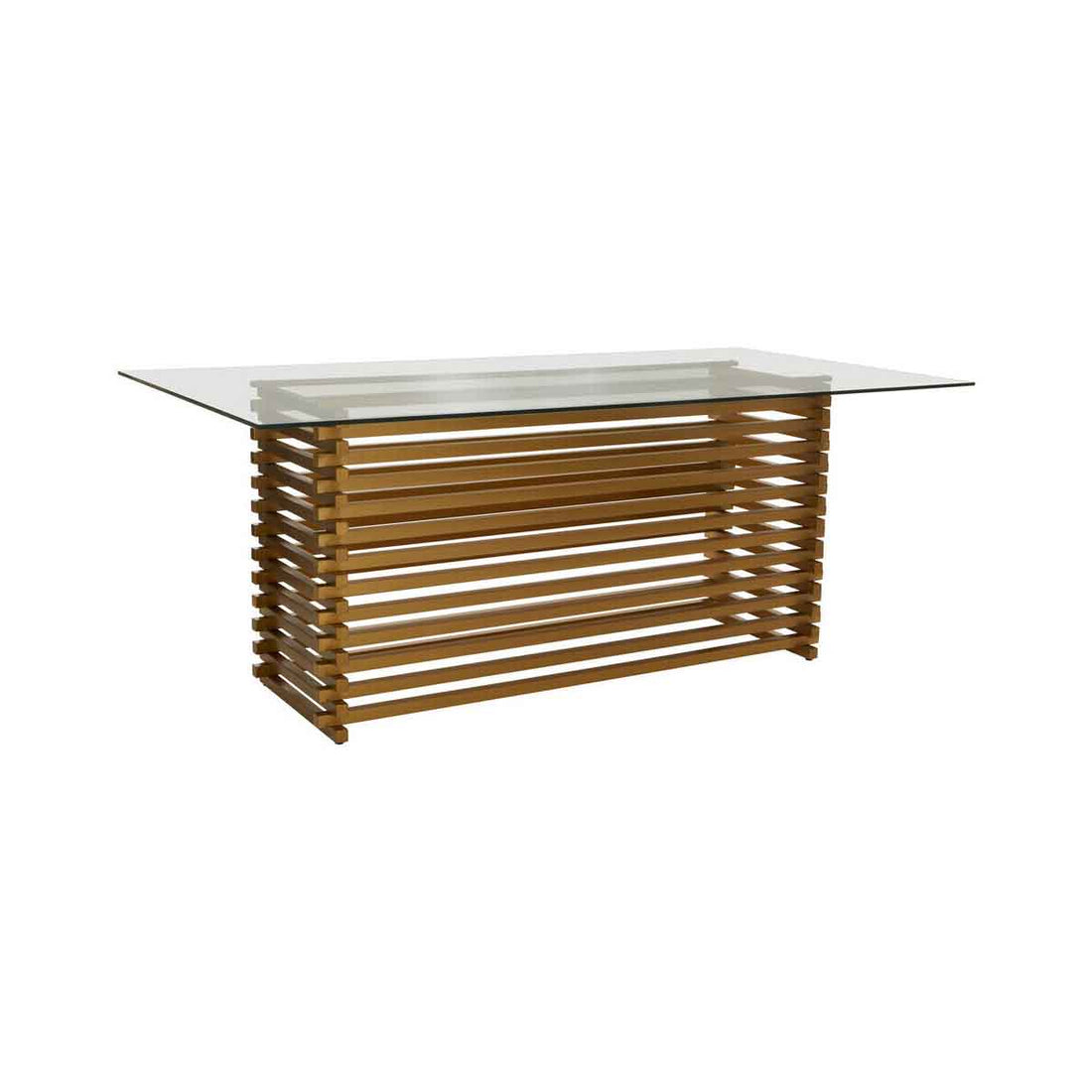 Vogue Matte Gold Dining Table.