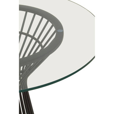 Vogue Round Matte Black Dining Table - Image 7