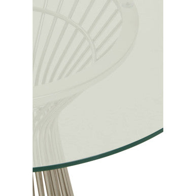 Vogue Round Silver Dining Table - Image 4