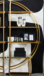 Vogue Right Half Moon Shelf Unit