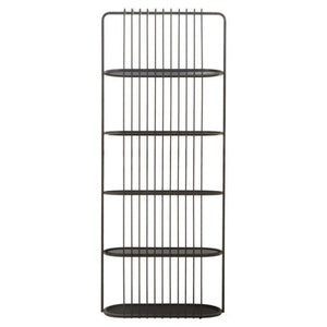 Vogue Five Tier Black Shelf Unit