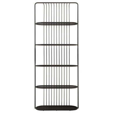 Vogue Five Tier Black Shelf Unit - Image 6