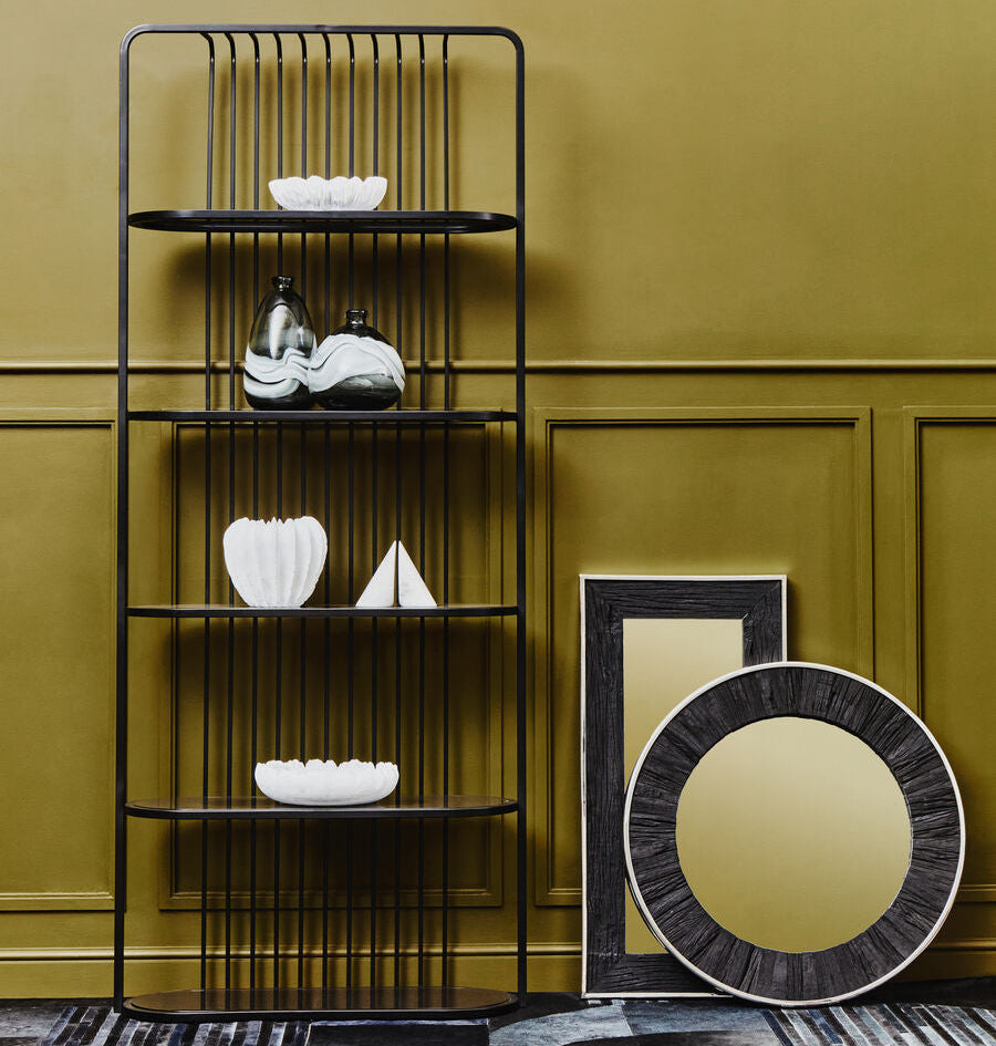 Vogue Five Tier Black Shelf Unit - Image 1