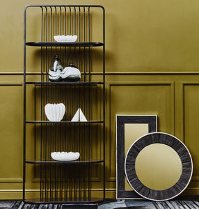 Vogue Five Tier Black Shelf Unit