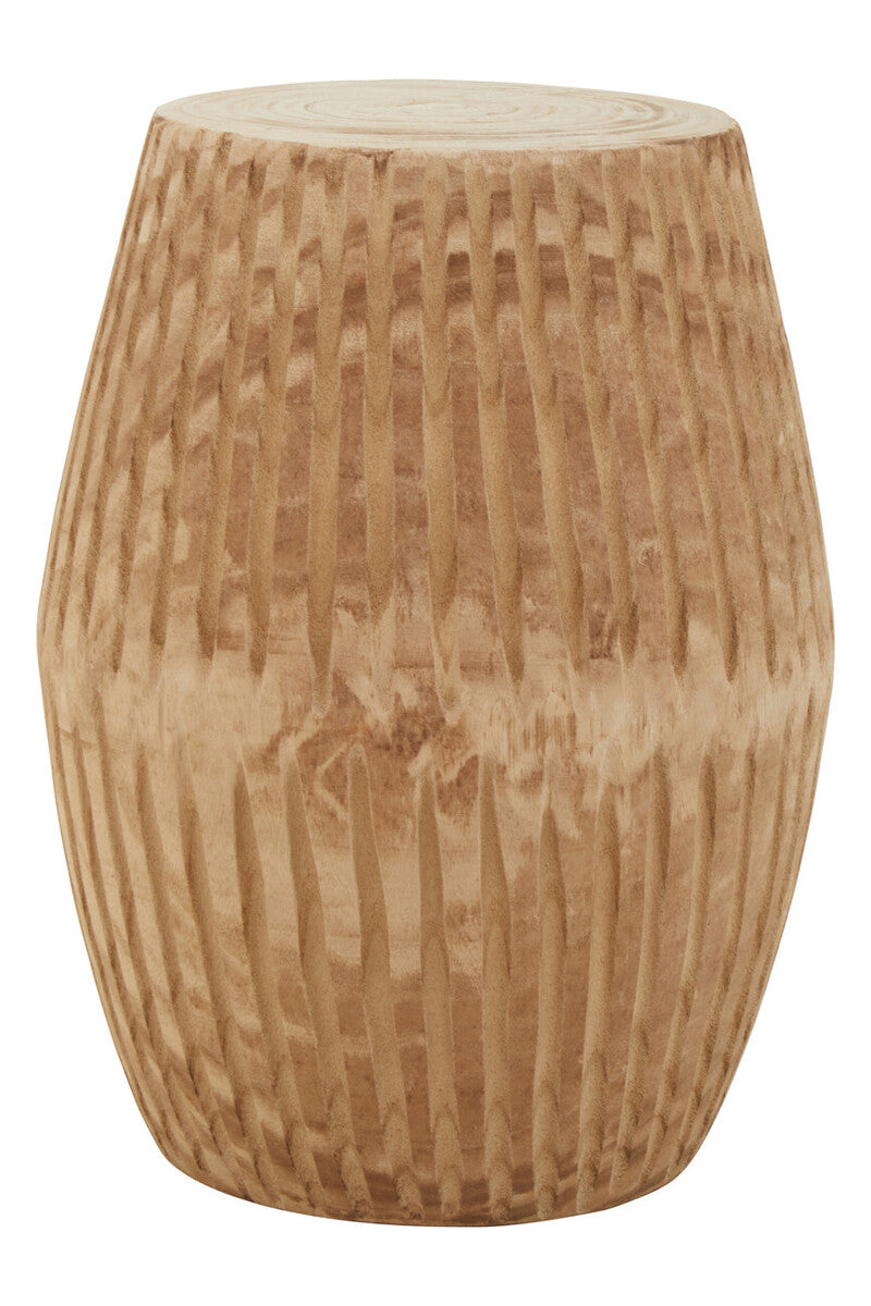 Arlo Natural Engraved Side Table.