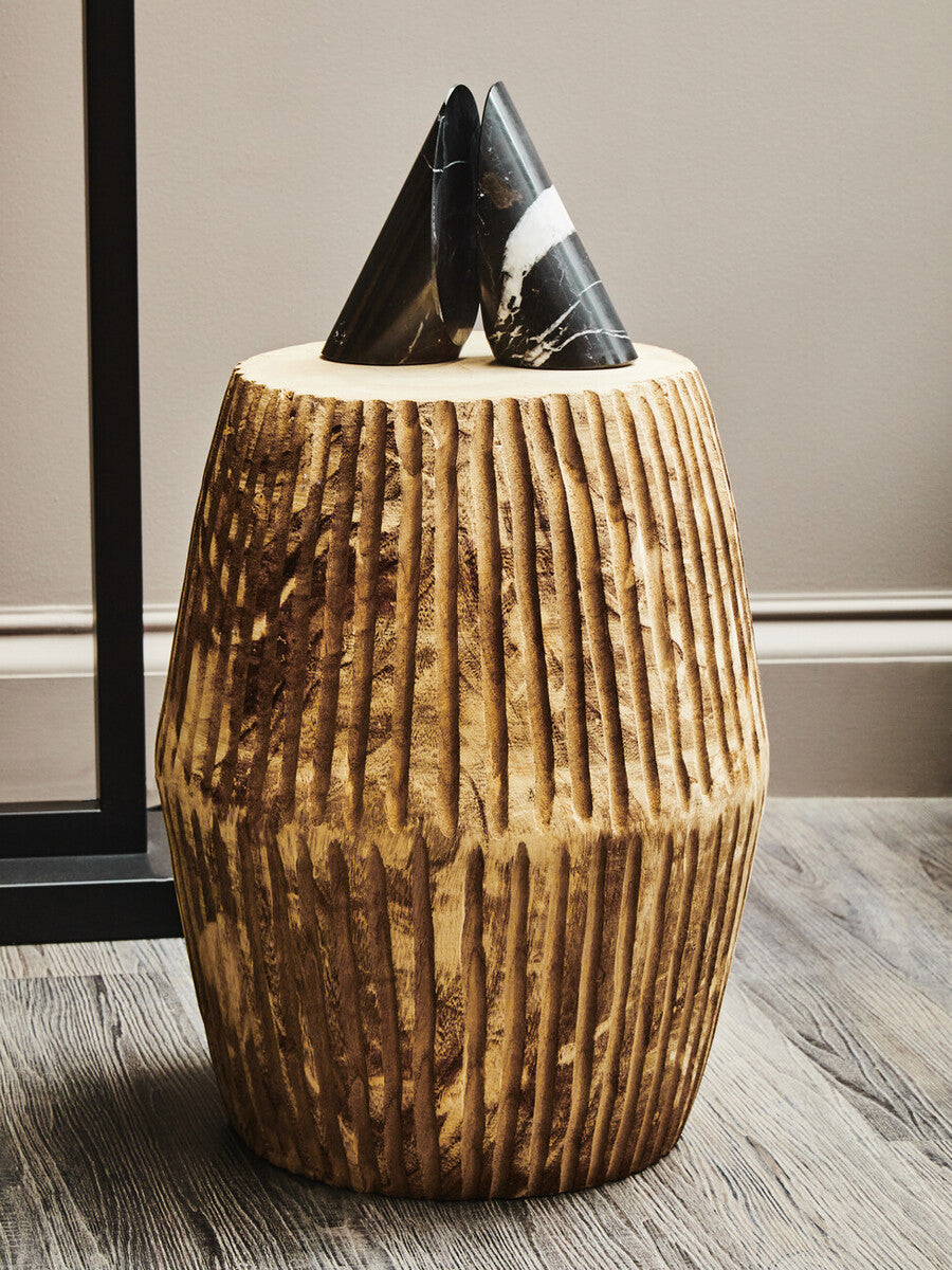 Arlo Natural Engraved Side Table - Image 3