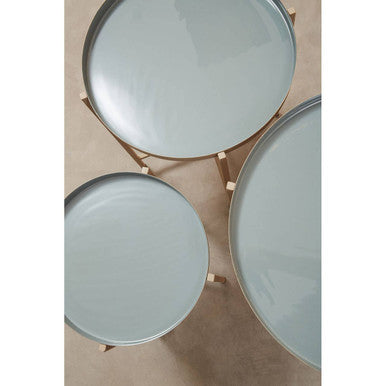 Corra Set Of Three Side Table With Cross Legs